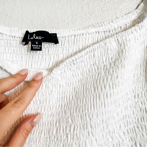 Lulu’s | white floral romper - Picture 4 of 8